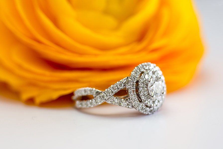 Diamond engagement ring 6 by 14 Karat Jewelers, Livonia Michigan