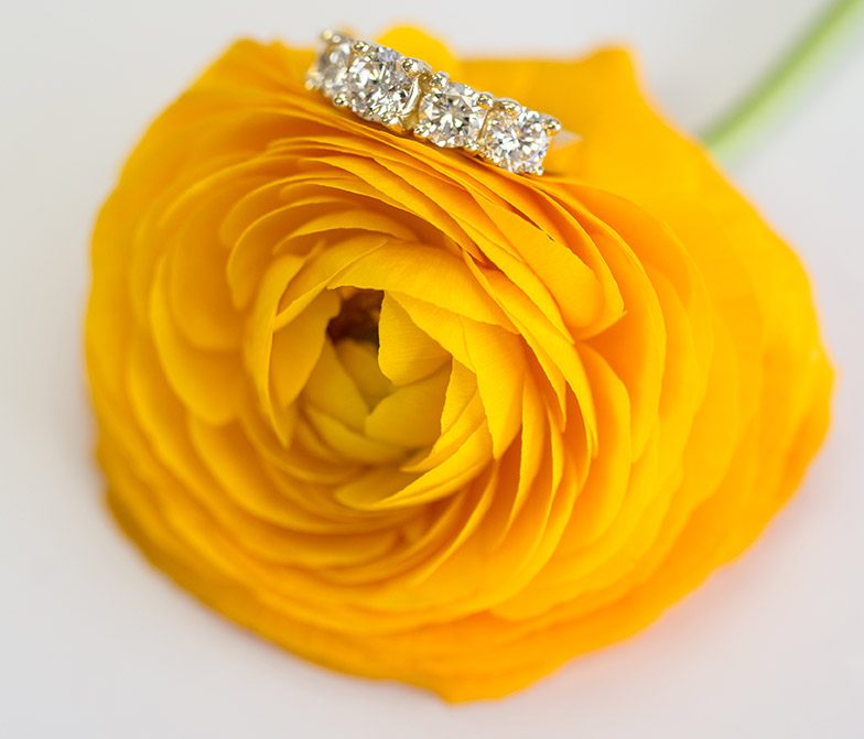 Diamond engagement ring 7 by 14 Karat Jewelers, Livonia Michigan