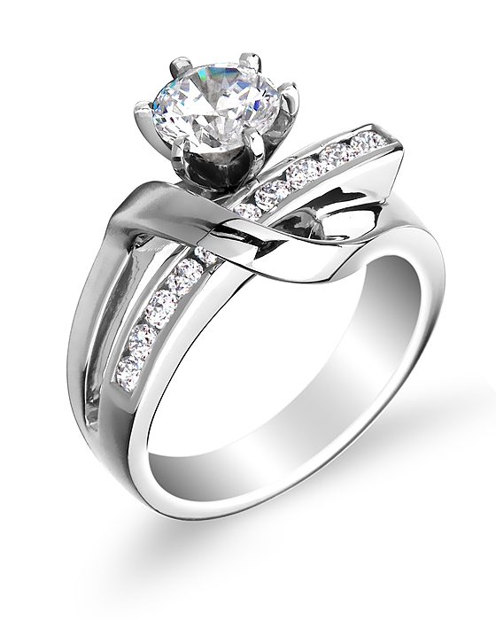 Diamond engagement ring 23 by 14 Karat Jewelers, Livonia Michigan
