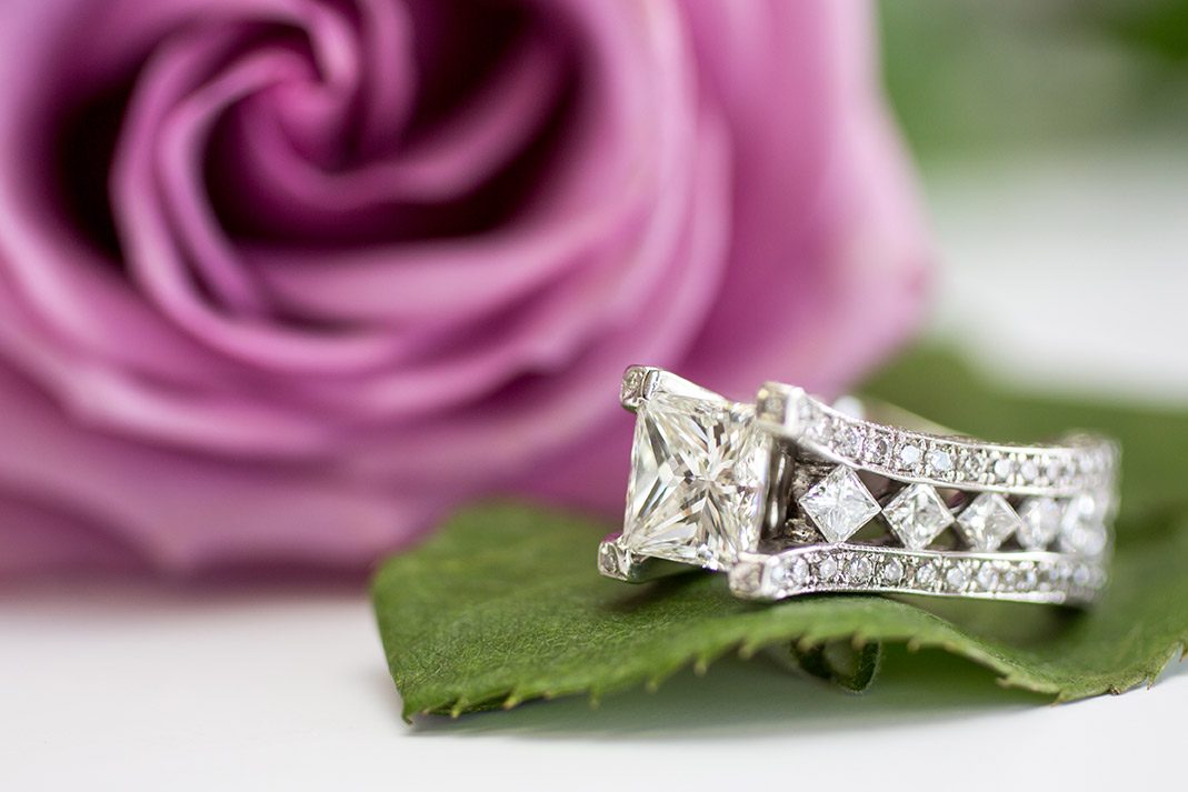 Diamond engagement ring 4 by 14 Karat Jewelers, Livonia Michigan